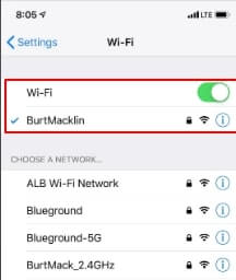 WiFi ios